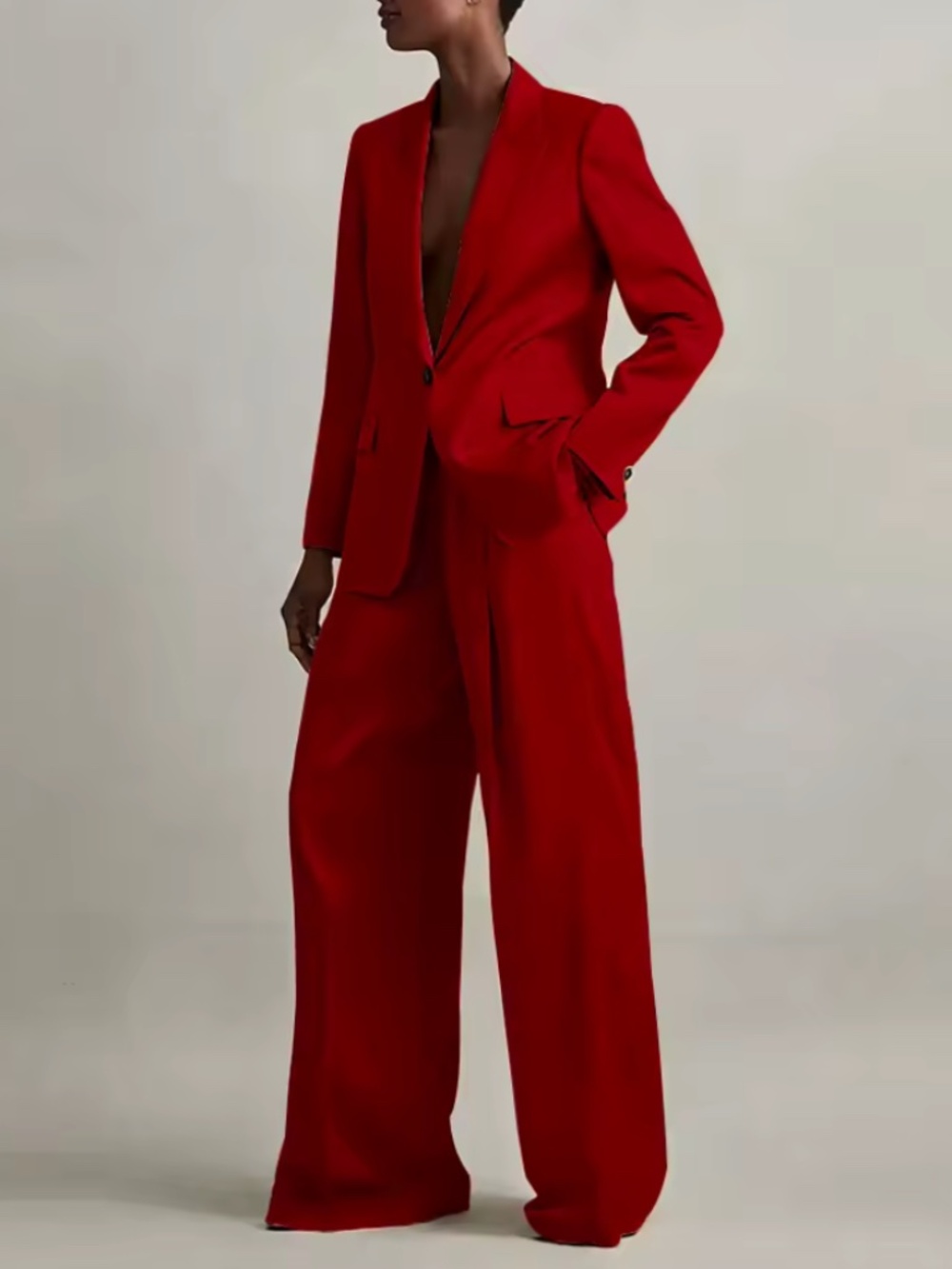 Boulevard Pant Suit - RED - Size 0 - Ships in 48 hours